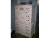 Deco white with walnut glaze dresser